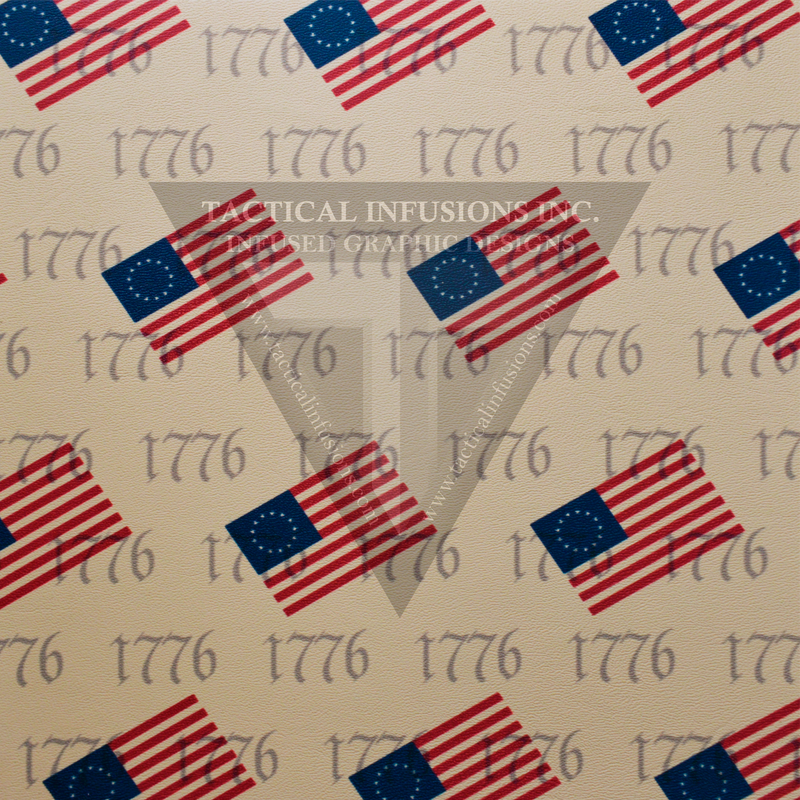Betsy Ross Flag Pattern  on Desert Tan .080