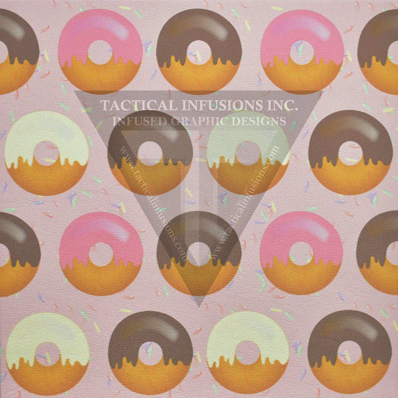 Doughnuts with Sprinkles Background on White .080"