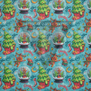 Merry Christmas Pattern on White .080"