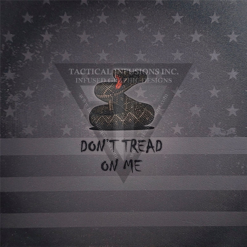 Don't Tread on Me Full Star Subdued Flag on Light Grey  .080