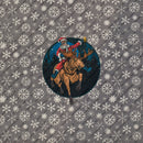 Santa Riding Moose on White .080"