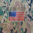 6 Color Camo with Flag on Desert Tan .080"