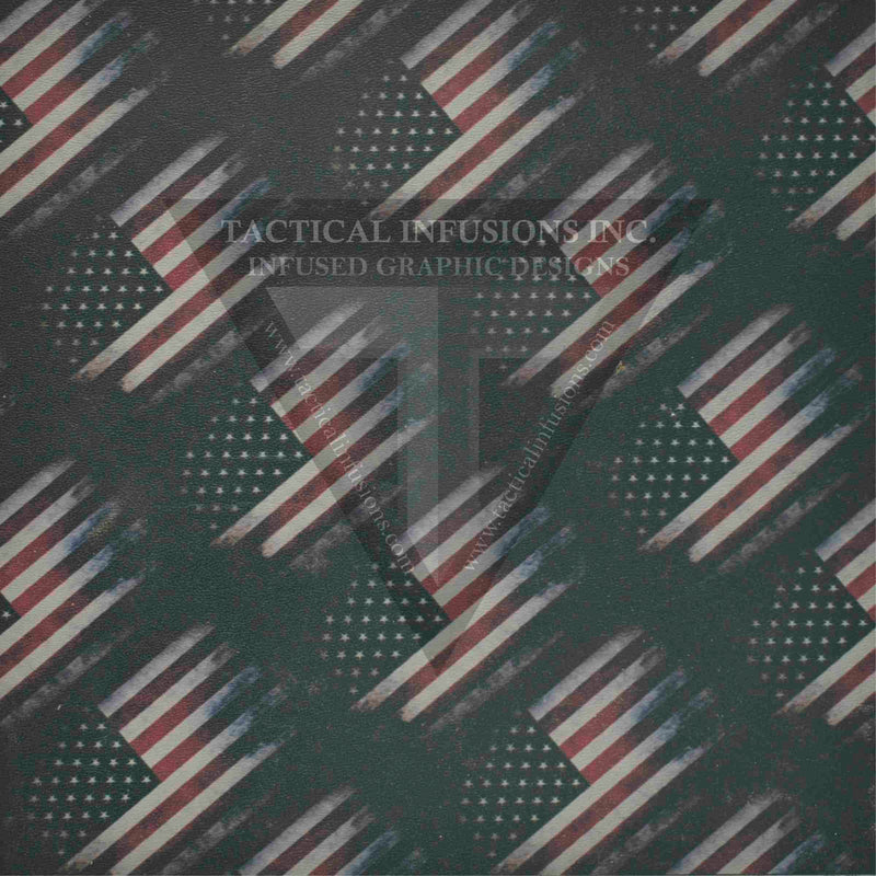 Worn American Flag Pattern on Light Grey  .080