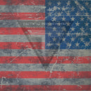 American Grunge Flag Full Color on Light Grey .080"