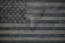 American Grunge Flag Subdued (shown on Gun Metal) .080"