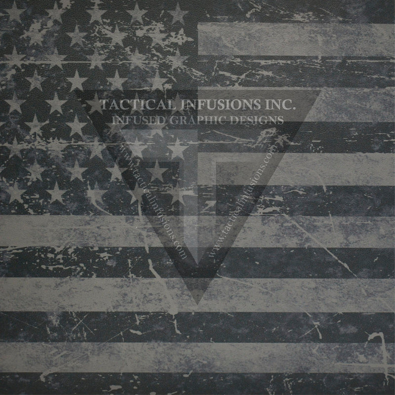 American Grunge Flag Subdued (shown on Gun Metal) .080"