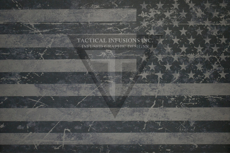 American Grunge Flag Subdued (shown on Gun Metal) .080"