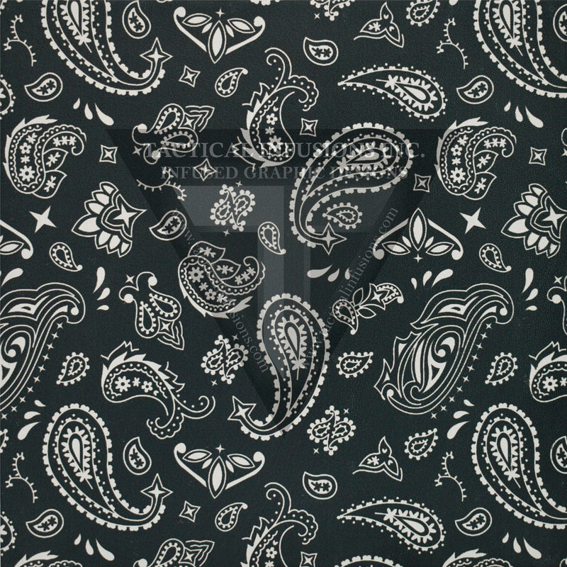 Paisley Pattern Background Black(Shown on White) .080"