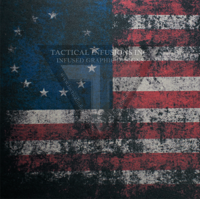 Betsy Ross Flag on Light Grey .080"