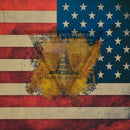 US Flag with Don't Tread on Me Version 2 (reduced logo size) on Desert Tan  .080