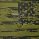 Dark Green Flag Camo on Desert Tan .080"