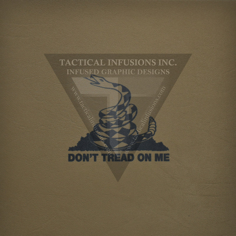 Don't Tread on Me (Black Logo) Shown on FDE Spring .080"