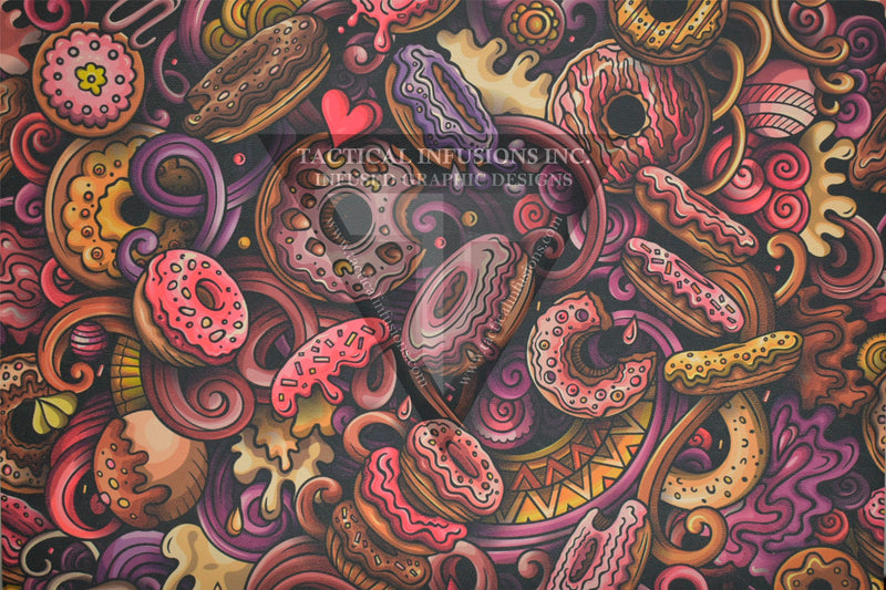 Doodle Doughnuts on Desert Tan .080"