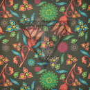 Folk Flowers on Desert Tan .080"