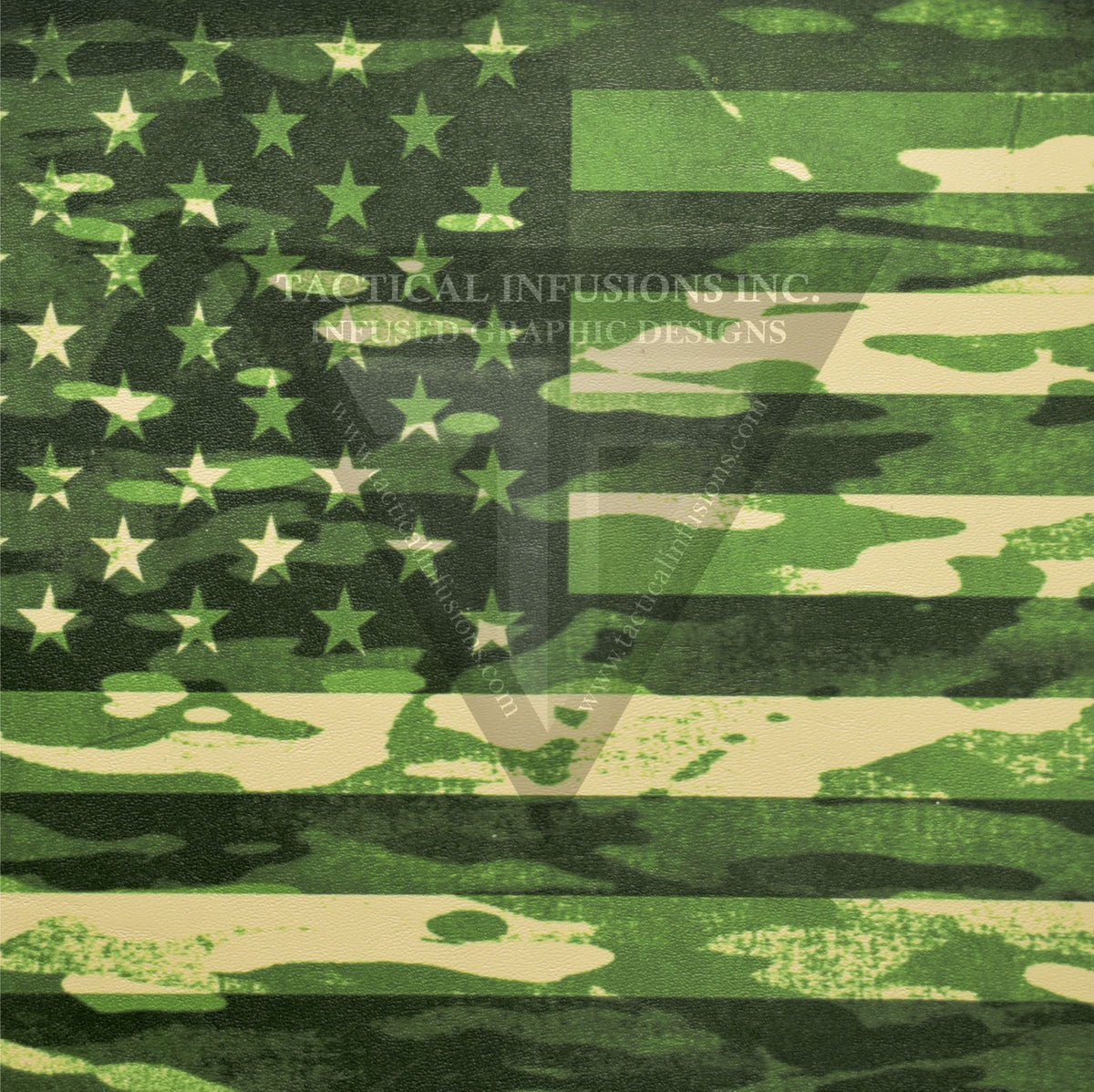 Forest Green Flag Camo on Desert Tan .080