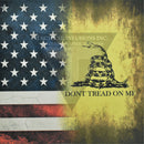 Full Color Flag/Don't Tread on Me on White .080"