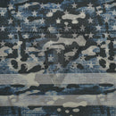 Full Star Blue Camo Flag on Light Grey .080"