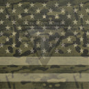 Full Star Dark Green Camo Flag on Desert Tan .080"