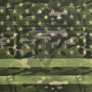 Full Star Forest Green Camo Flag on Desert Tan .080"
