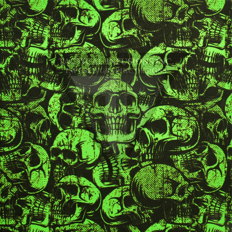 Grunge Skulls (shown on Zombie Green) .080"