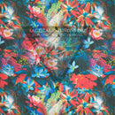 Hawaiian Confetti Floral on White .080"