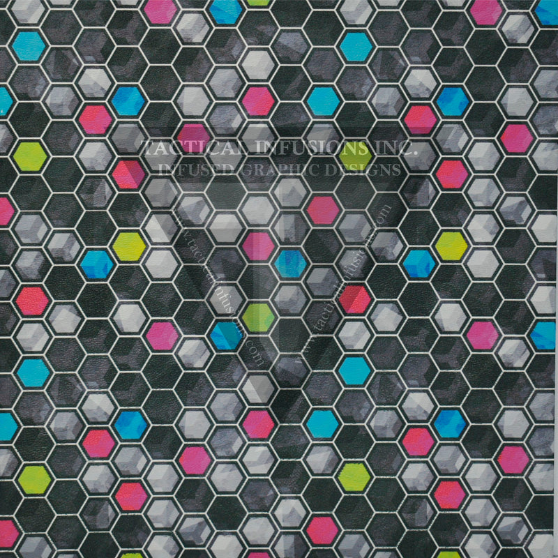 Jewel Hexagon on White .080"