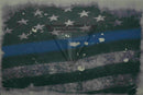 Old Glory Full Star Subdued Thin Blue Line Flag on Light Grey .080"
