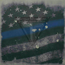 Old Glory Full Star Subdued Thin Blue Line Flag on Light Grey .080"