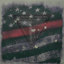 Old Glory Full Star Subdued Thin Red Line Flag on Light Grey .080"