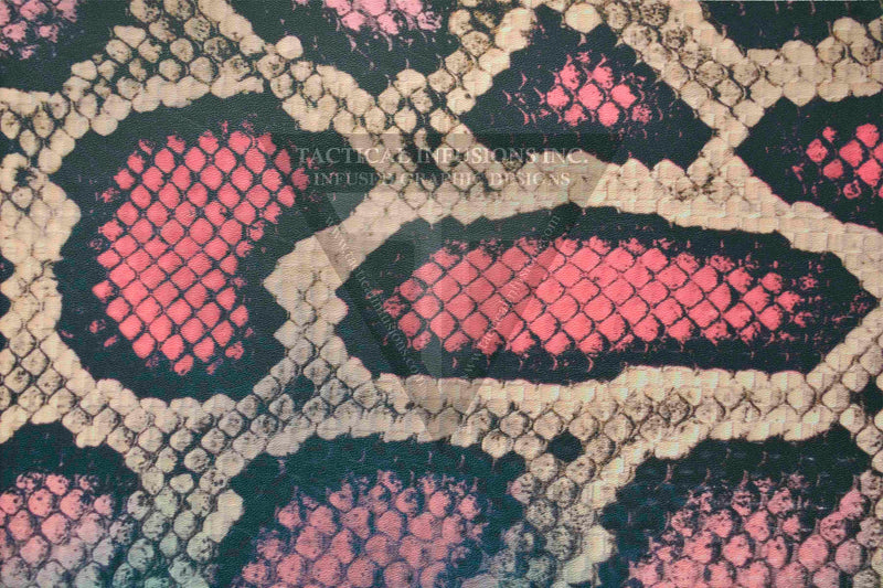 Regency Snake Pattern Reticule Black Snake Skin Pattern