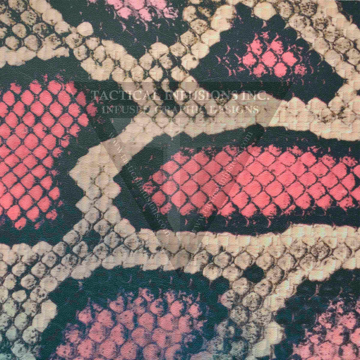 Pink Snake Skin on White .080