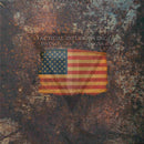 Rusted Metal with American Flag on Desert Tan .080