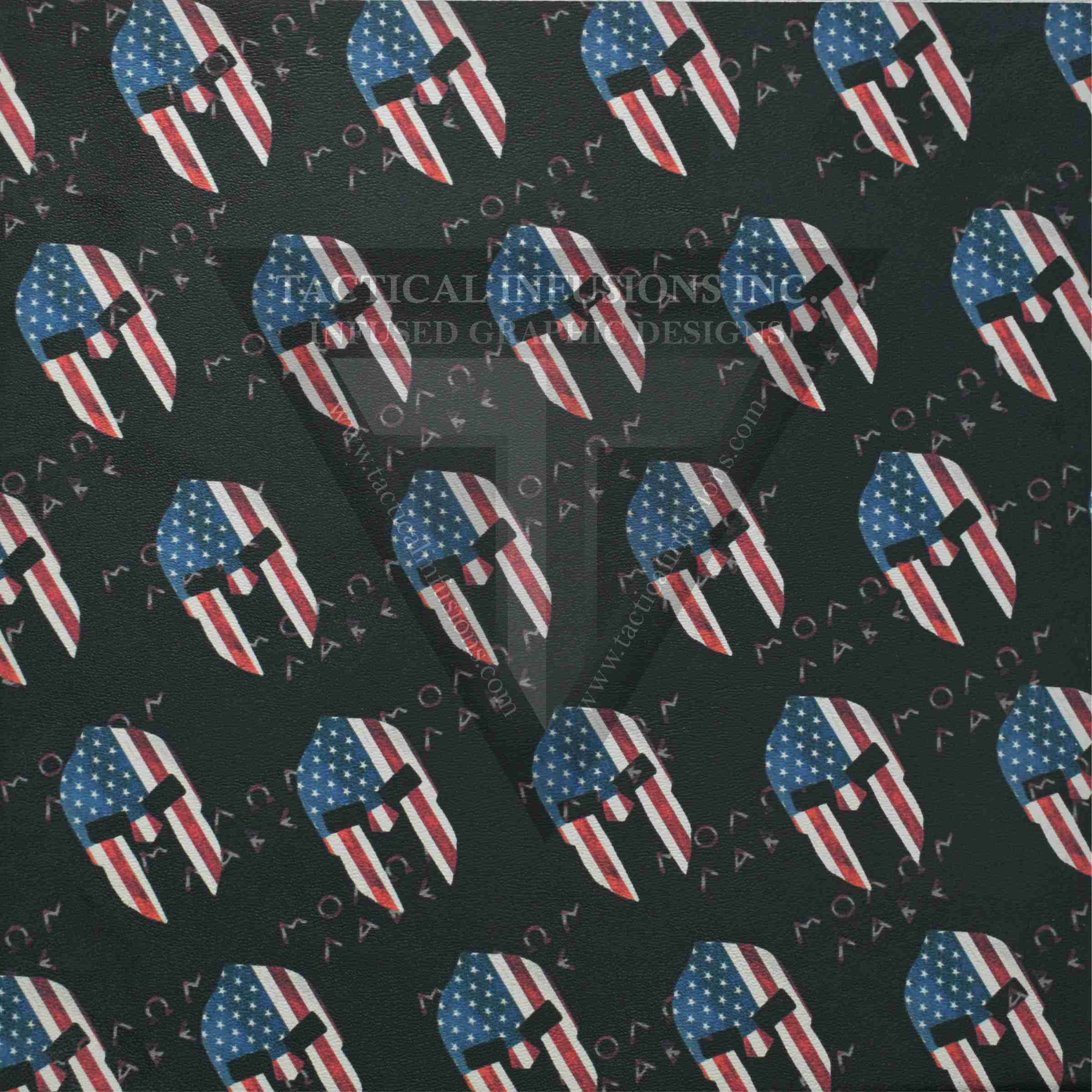 Spartan Flag Molon Labe Pattern on White .080