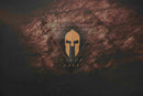 Spartan Molon Labe Bronze Worn Metal on Desert Tan .080