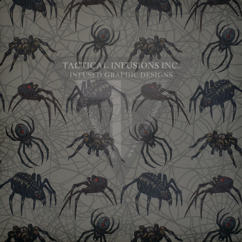 Spiders and Webs on Gun Metal Grey .080"