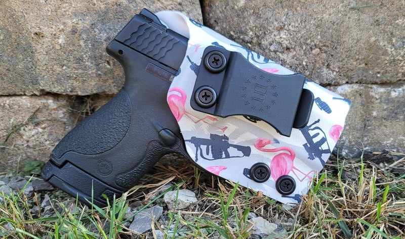 Tactical Flamingo Pattern on White .080"