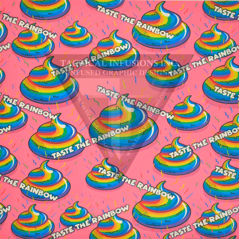 Taste the Rainbow Unicorn Turds on White .080"