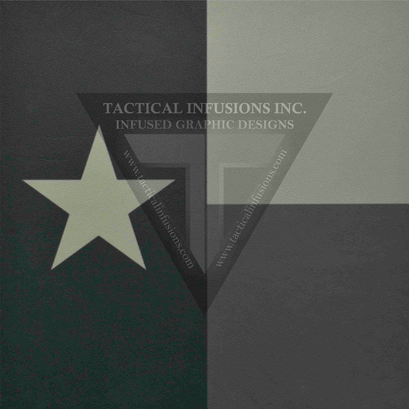Texas Flag Subdued on Light Grey .080