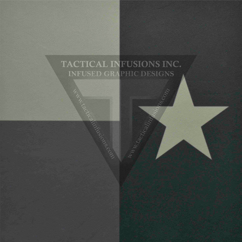 Texas Flag Subdued on Light Grey .080