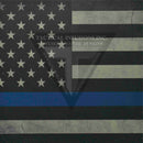 Thin Blue Line Flag on Light Grey .080