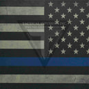 Thin Blue Line Flag on Light Grey .080