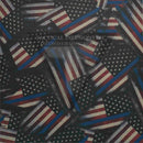 Thin Blue Line Flag Pattern on Light Grey .080