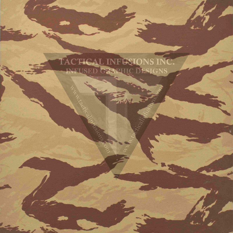 Tiger Stripe Desert Camo on Desert Tan .080