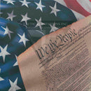 US Flag with Constitution on White .080"