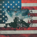 US Flag with Iwo Jima on White  .080