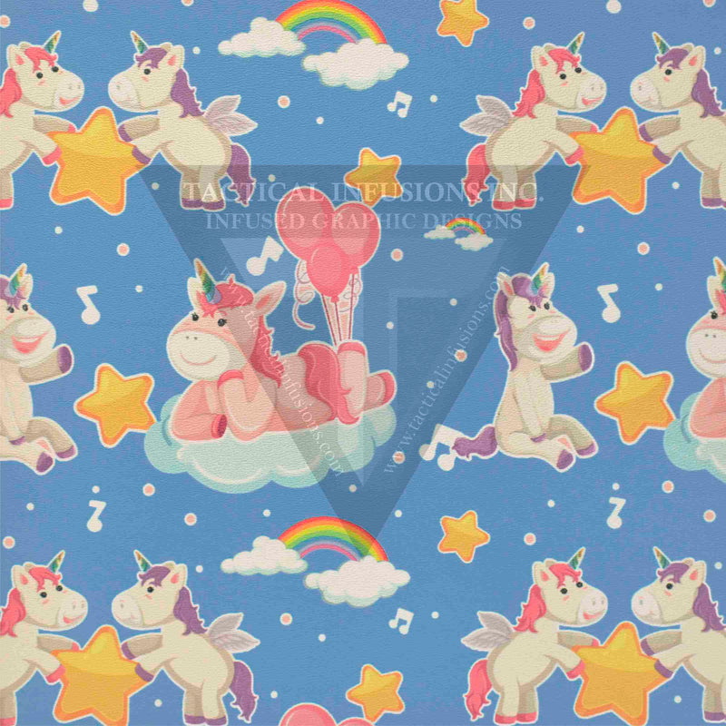 Unicorn Buddies(shown with Pink background) on White .080