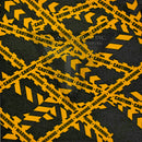 Warning/Caution Pattern on Mustard Yellow .080"