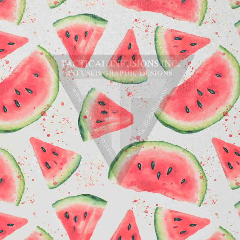 Watermelon Crazy on White .080"