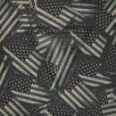 Worn Scattered Subdued American Flag Pattern on Light Grey .080